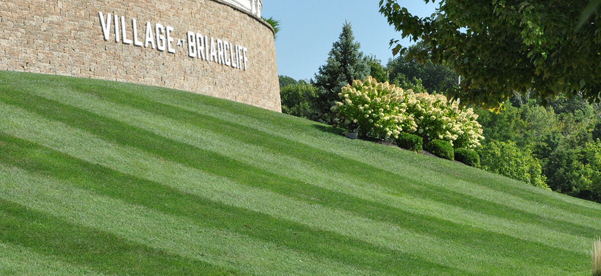 Landscape design at Village at Briarcliff, completed by Embassy Landscape Group.