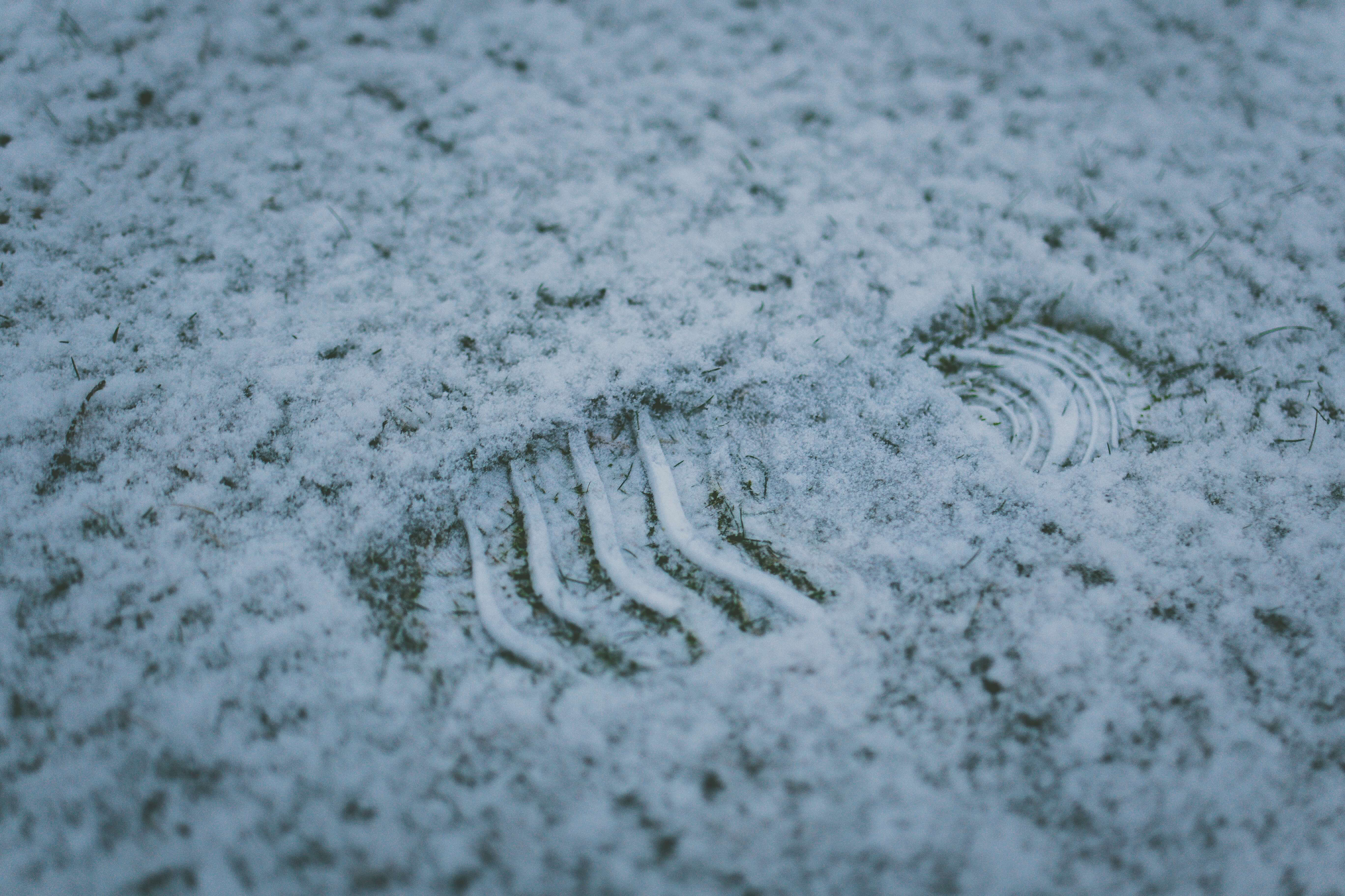 footprint in snow